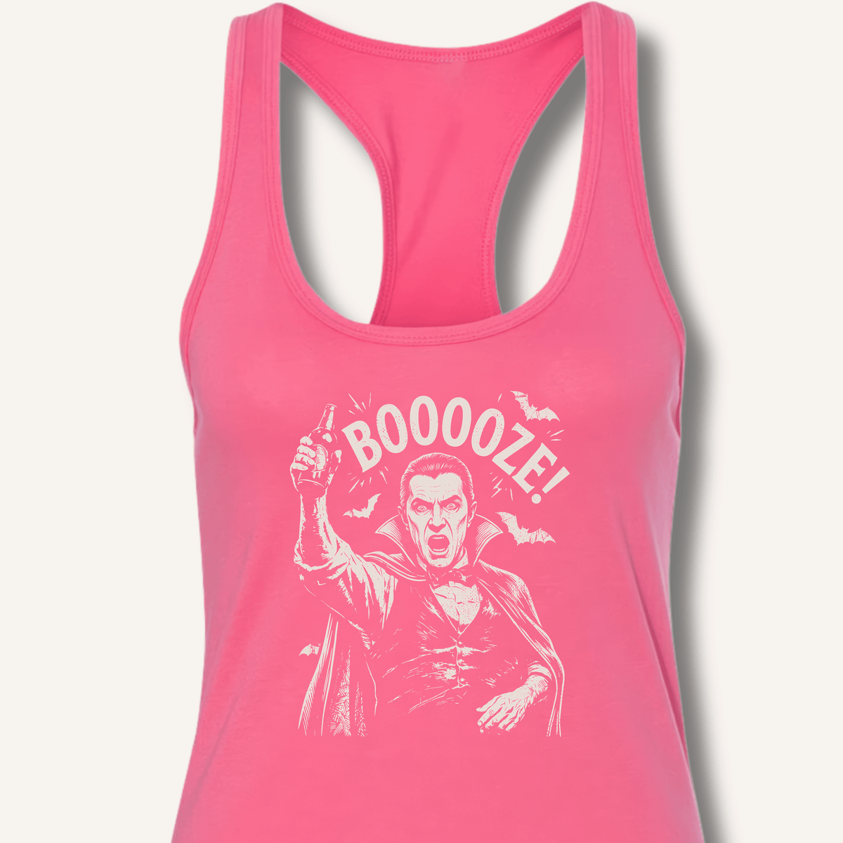 Count Dracula's Booooze Racerback Tank - Sip & Shirt