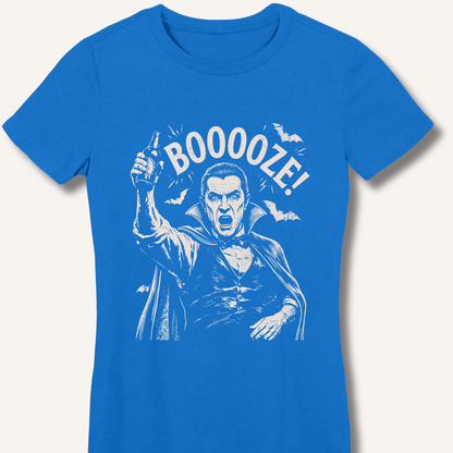 Count Dracula's Booooze Women's Fitted T-Shirt - Sip & Shirt