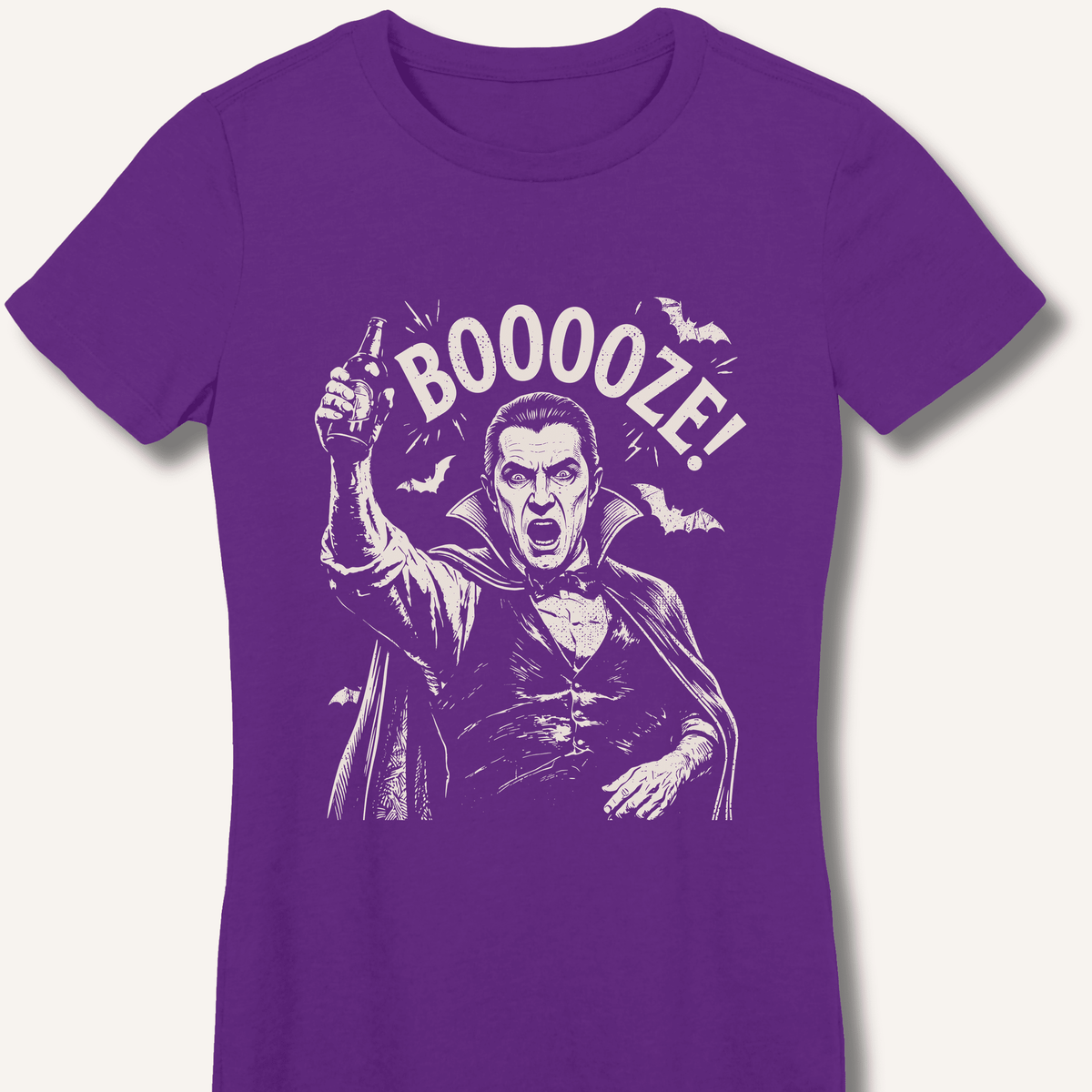 Count Dracula's Booooze Women's Fitted T-Shirt - Sip & Shirt