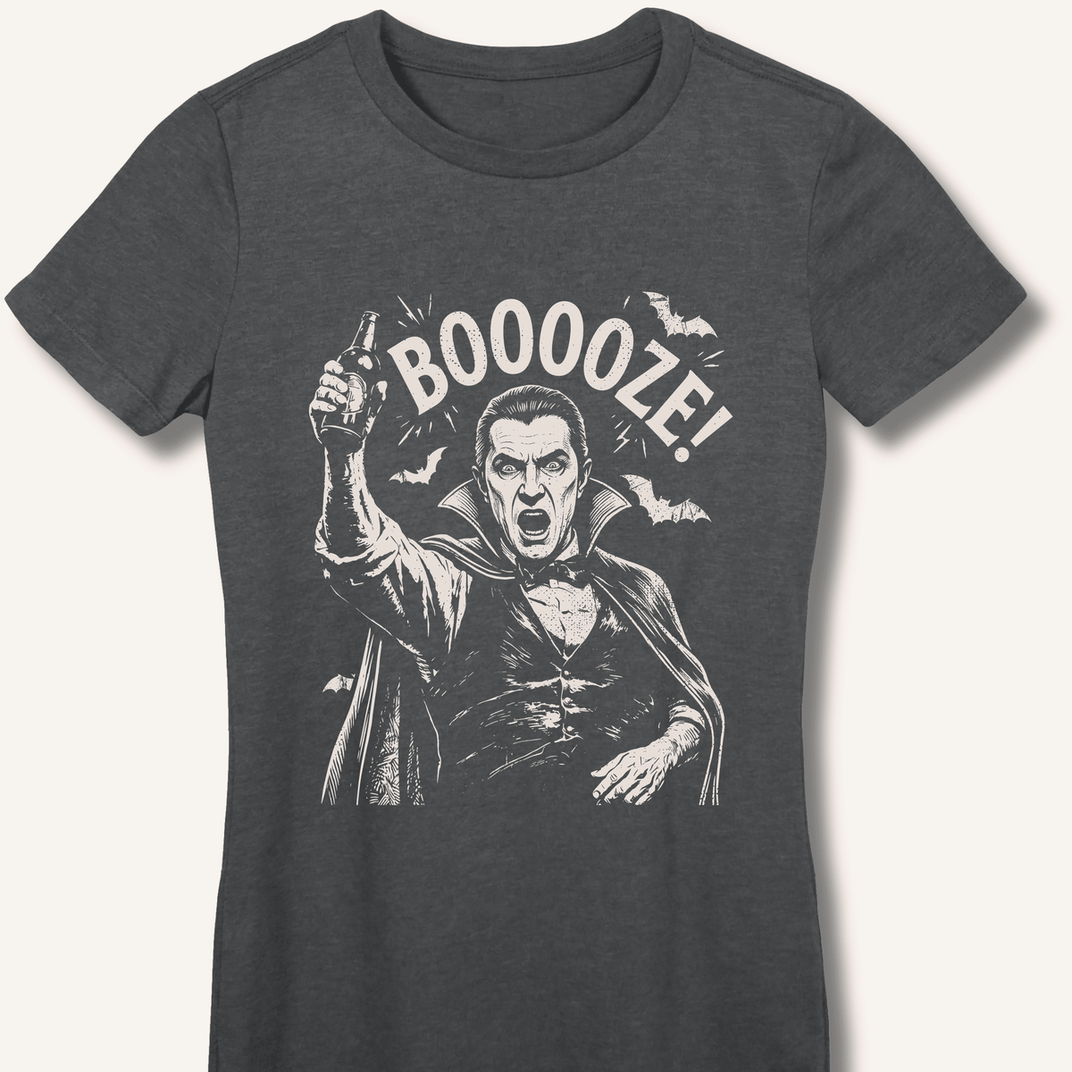 Count Dracula's Booooze Women's Fitted T-Shirt - Sip & Shirt