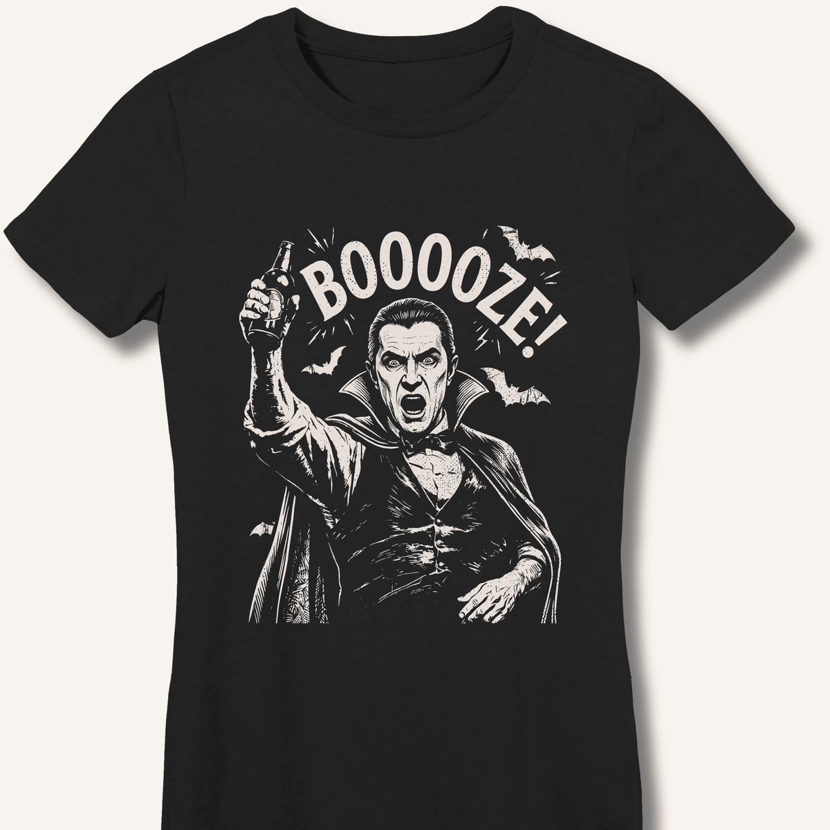 Count Dracula's Booooze Women's Fitted T-Shirt - Sip & Shirt
