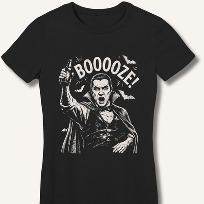 Count Dracula's Booooze Women's Fitted T-Shirt - Sip & Shirt