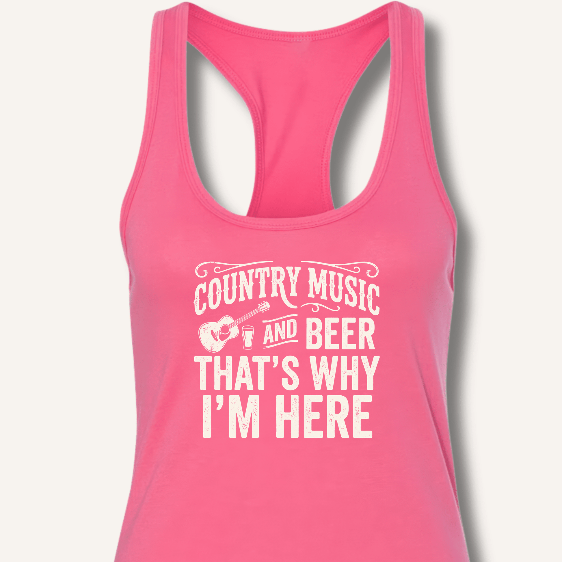 Country Music & Beer Racerback Tank - Sip & Shirt