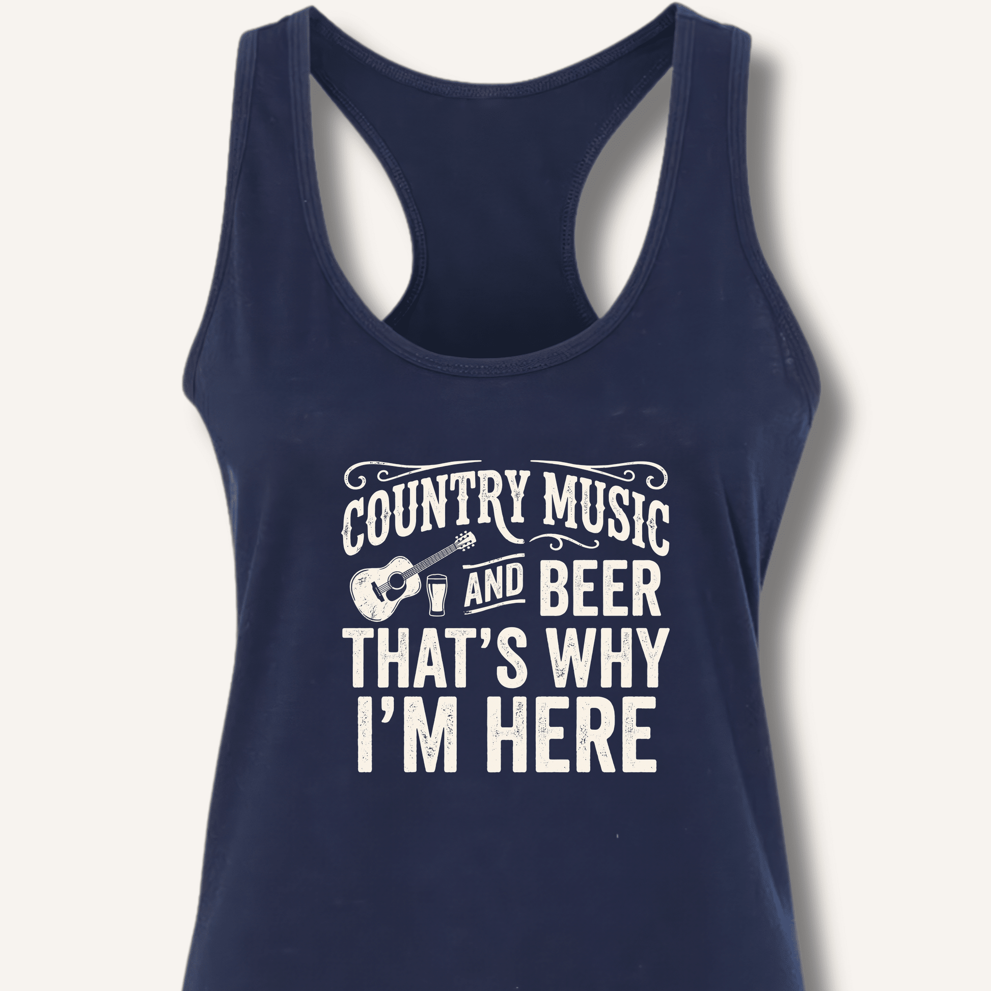 Country Music & Beer Racerback Tank - Sip & Shirt