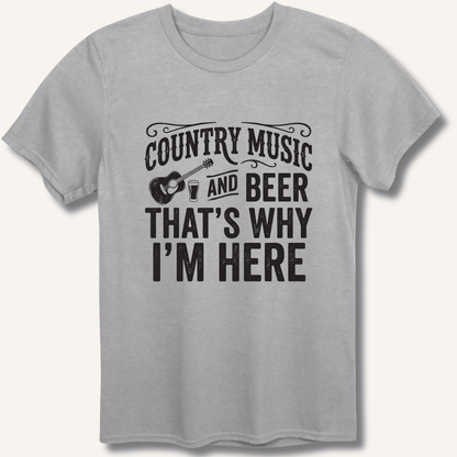 Country Music & Beer T-Shirt - Sip & Shirt