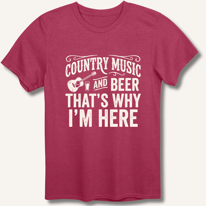 Country Music & Beer T-Shirt - Sip & Shirt