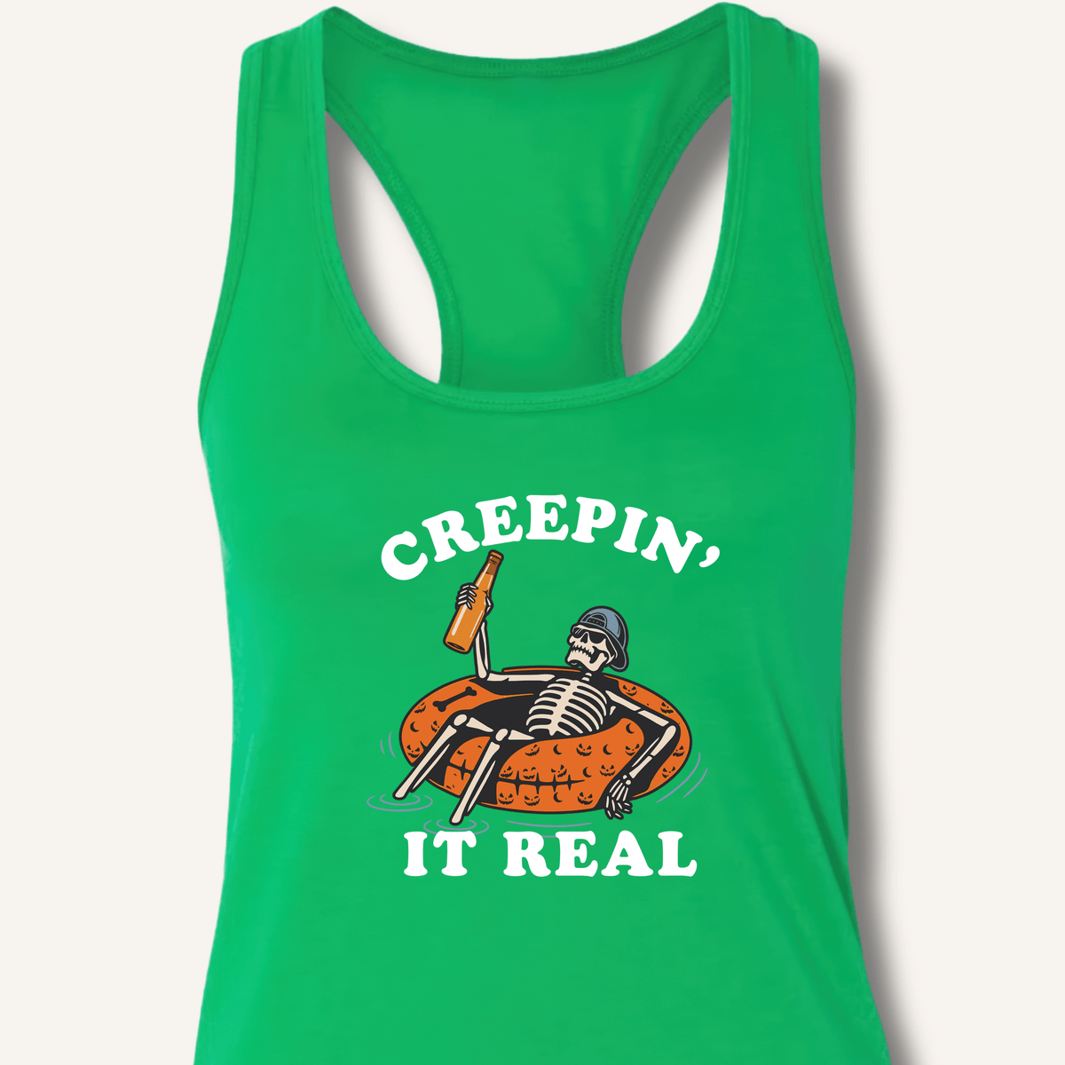 Creepin' It Real Racerback Tank - Sip & Shirt