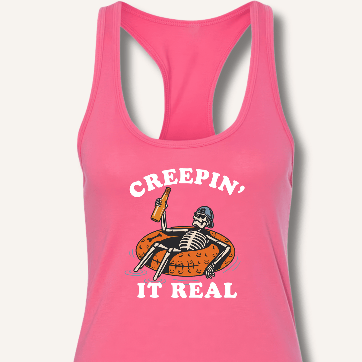 Creepin' It Real Racerback Tank - Sip & Shirt