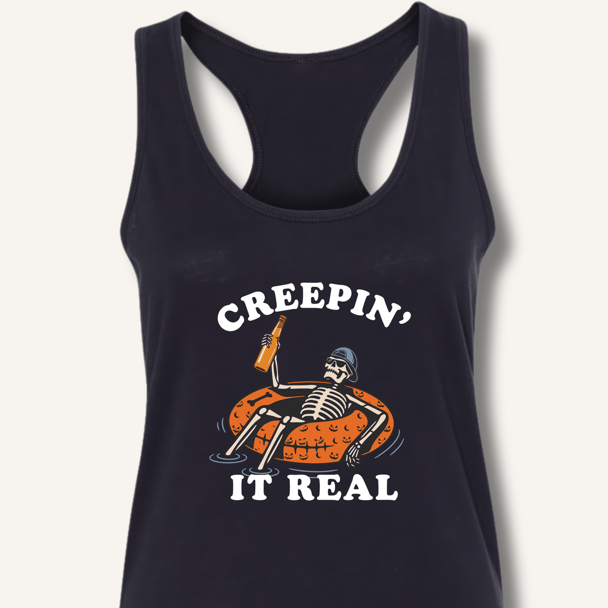 Creepin' It Real Racerback Tank - Sip & Shirt