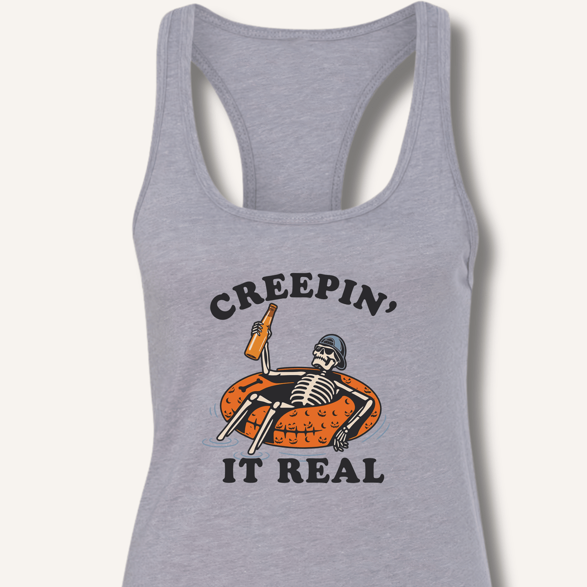 Creepin' It Real Racerback Tank - Sip & Shirt