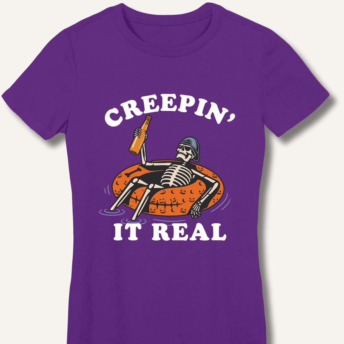 Creepin' It Real Women's Fitted T-Shirt - Sip & Shirt