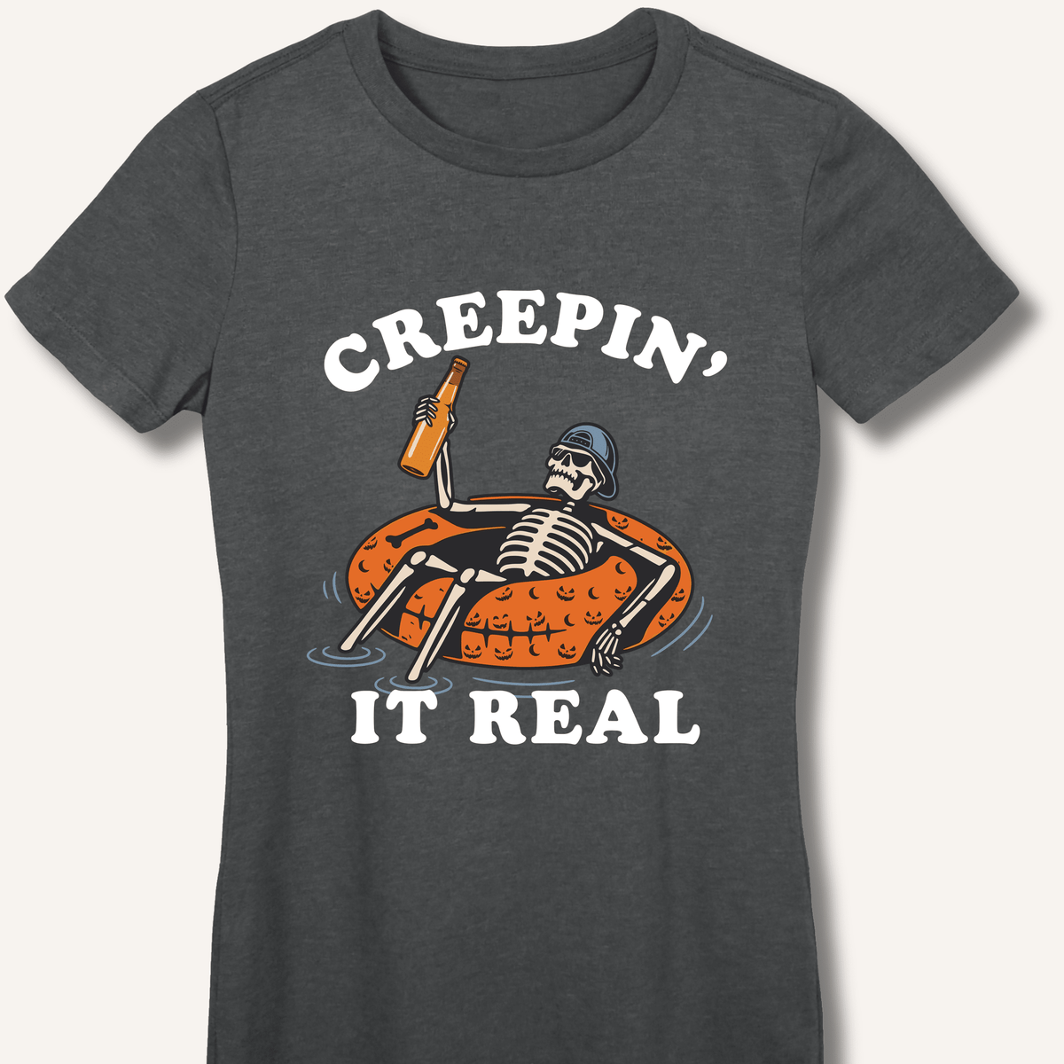 Creepin' It Real Women's Fitted T-Shirt - Sip & Shirt