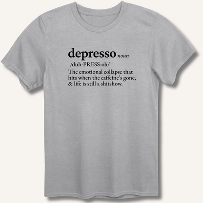 Depresso Definition T-Shirt - Sip & Shirt