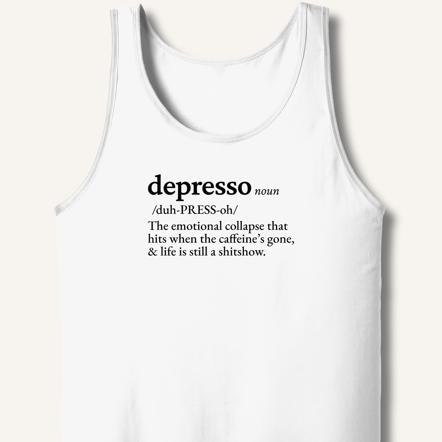Depresso Definition Tank - Sip & Shirt
