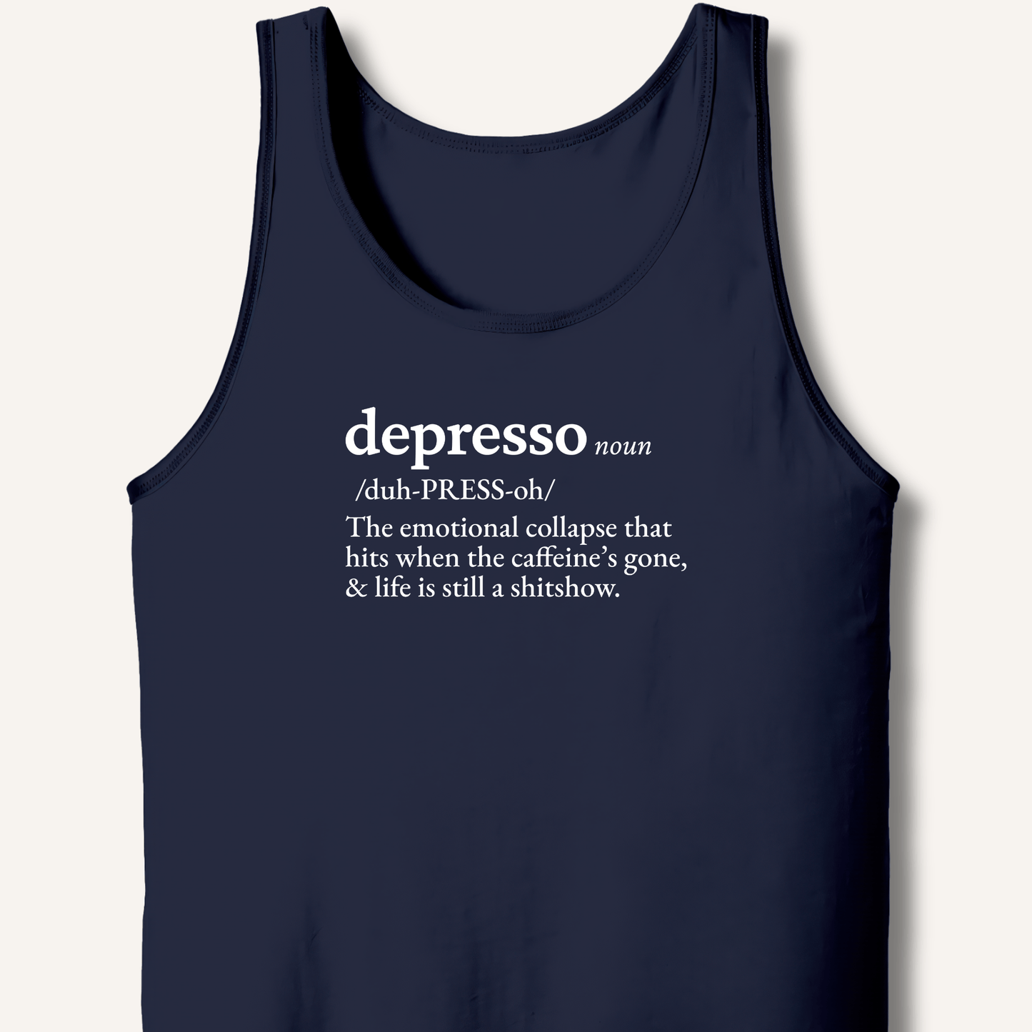 Depresso Definition Tank - Sip & Shirt