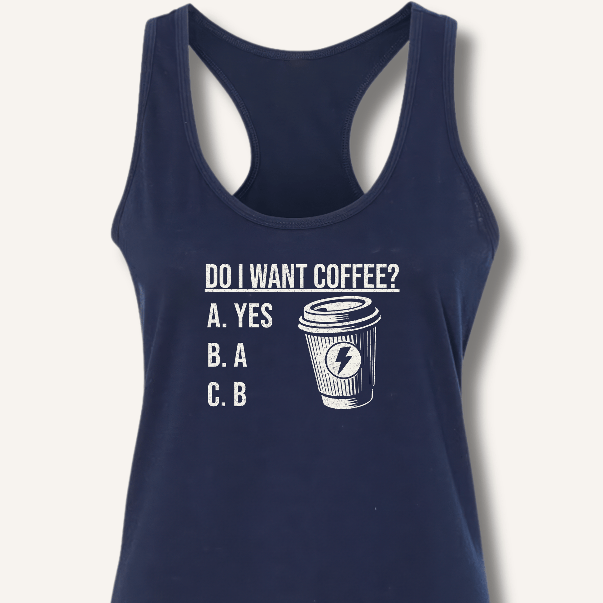 Do I Want Coffee Racerback Tank - Sip & Shirt