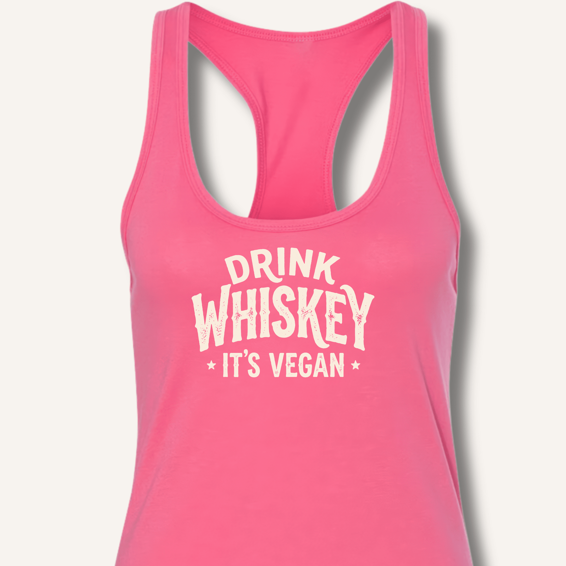 Drink Whiskey It's Vegan Racerback Tank - Sip & Shirt