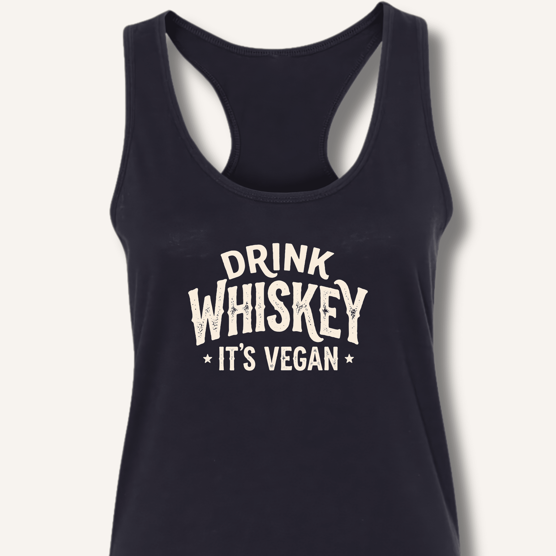 Drink Whiskey It's Vegan Racerback Tank - Sip & Shirt