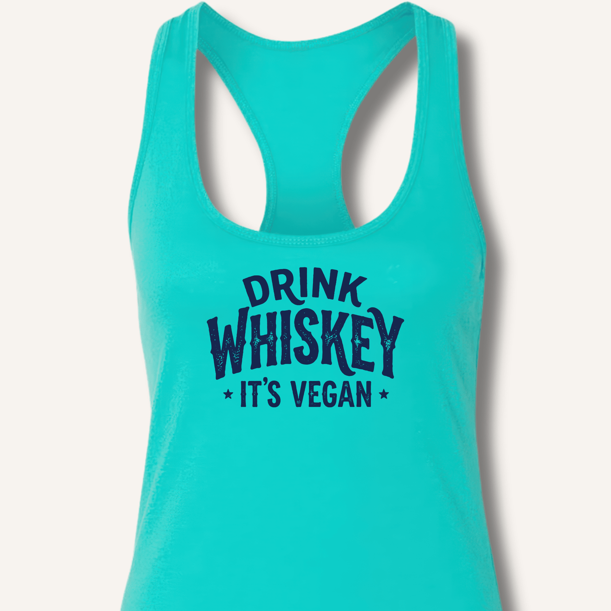 Drink Whiskey It's Vegan Racerback Tank - Sip & Shirt