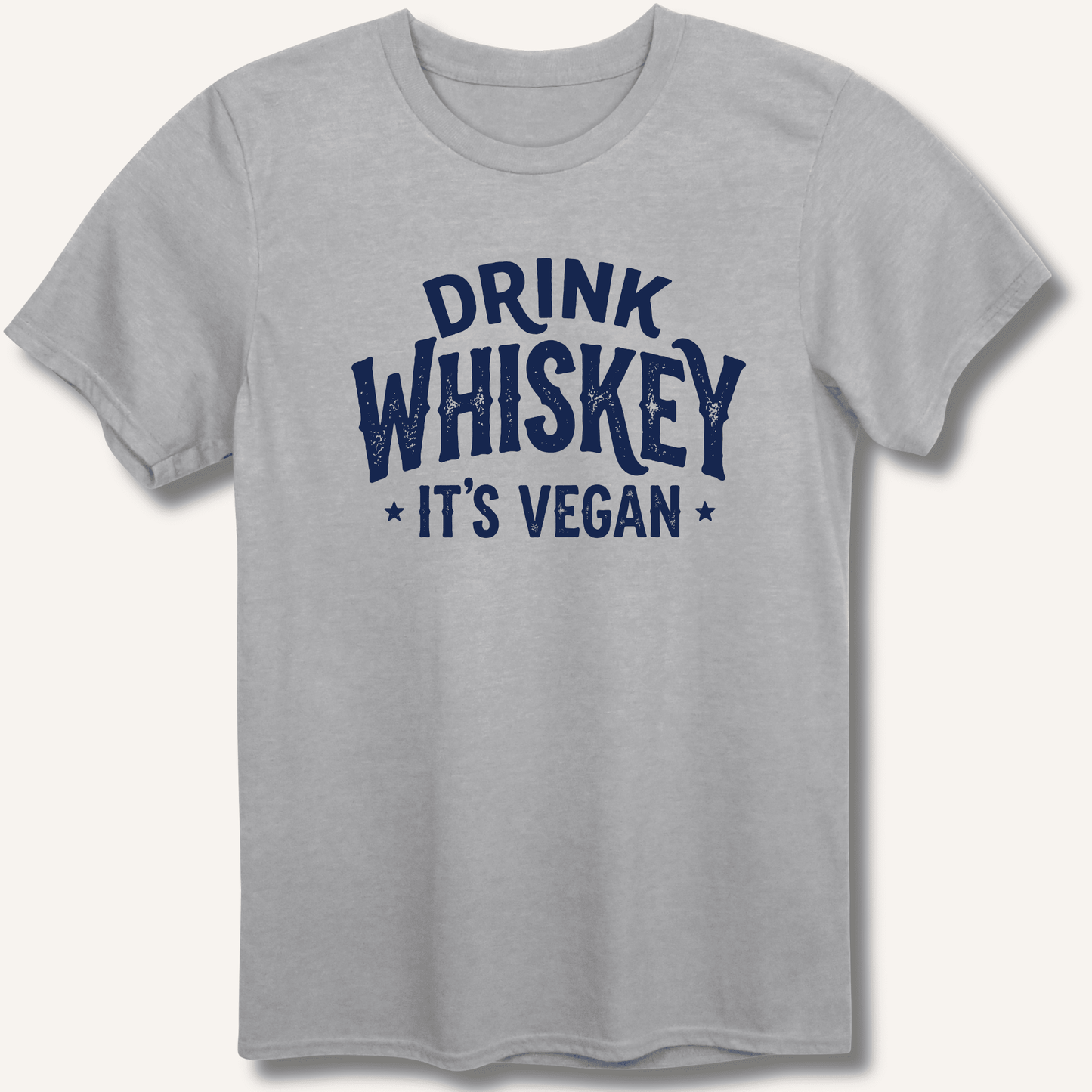Drink Whiskey It's Vegan T-Shirt - Sip & Shirt