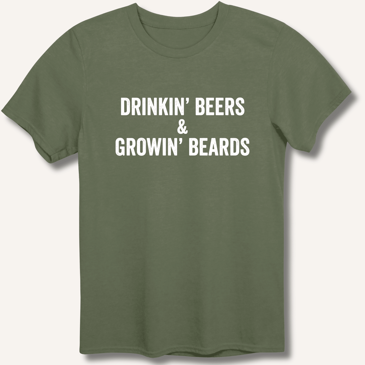 Drinkin' Beers & Growin' Beards T-Shirt - Sip & Shirt