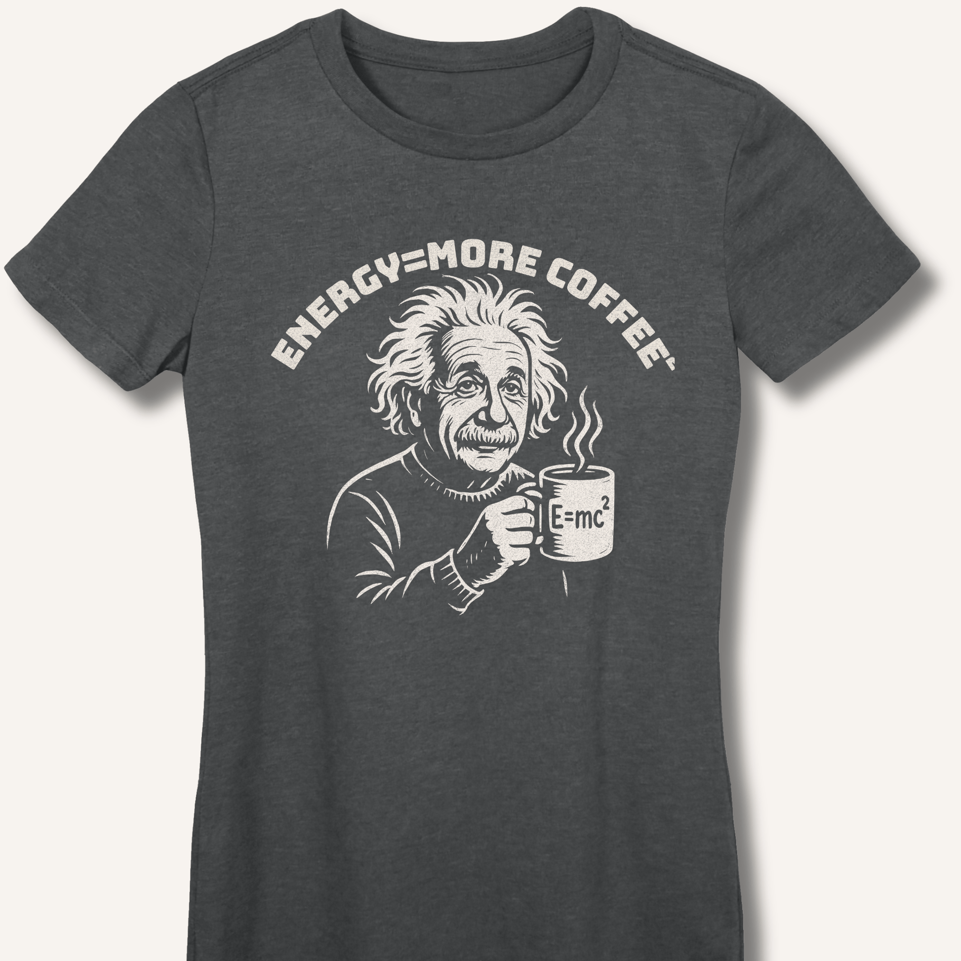 Energy = More Coffee² Fitted T-Shirt - Sip & Shirt