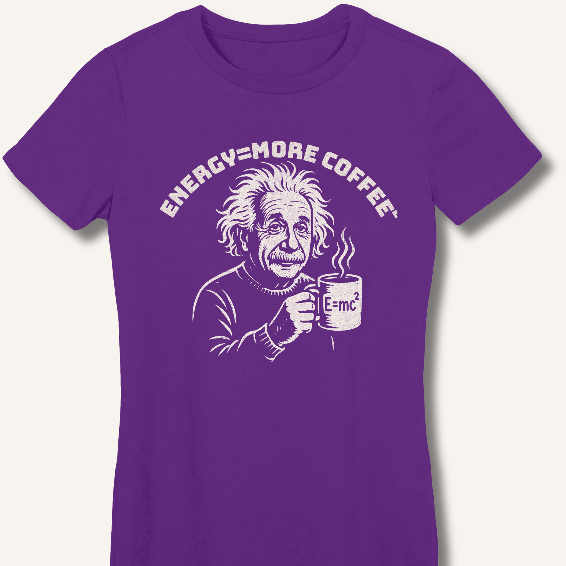 Energy = More Coffee² Fitted T-Shirt - Sip & Shirt