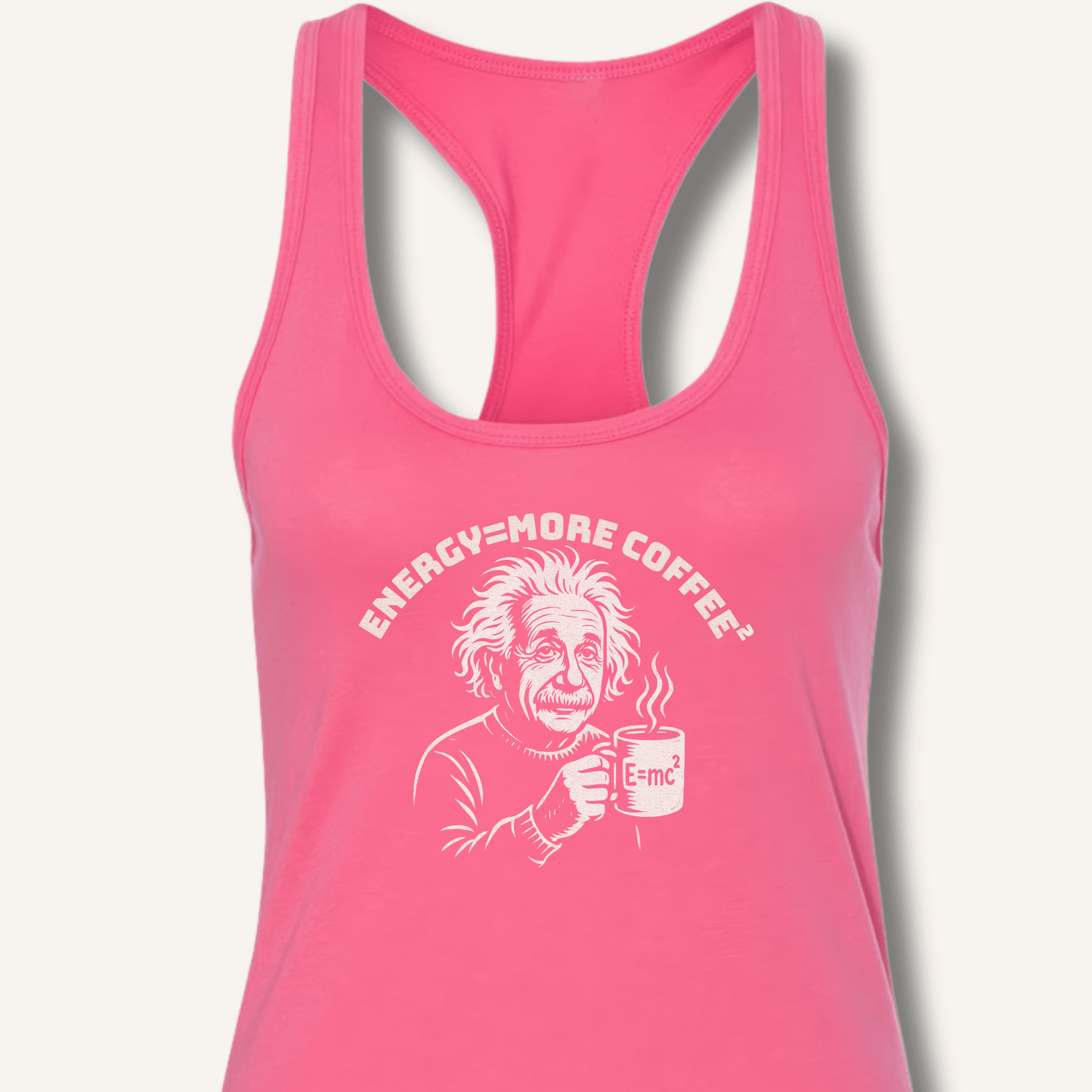 Energy = More Coffee² Racerback Tank - Sip & Shirt