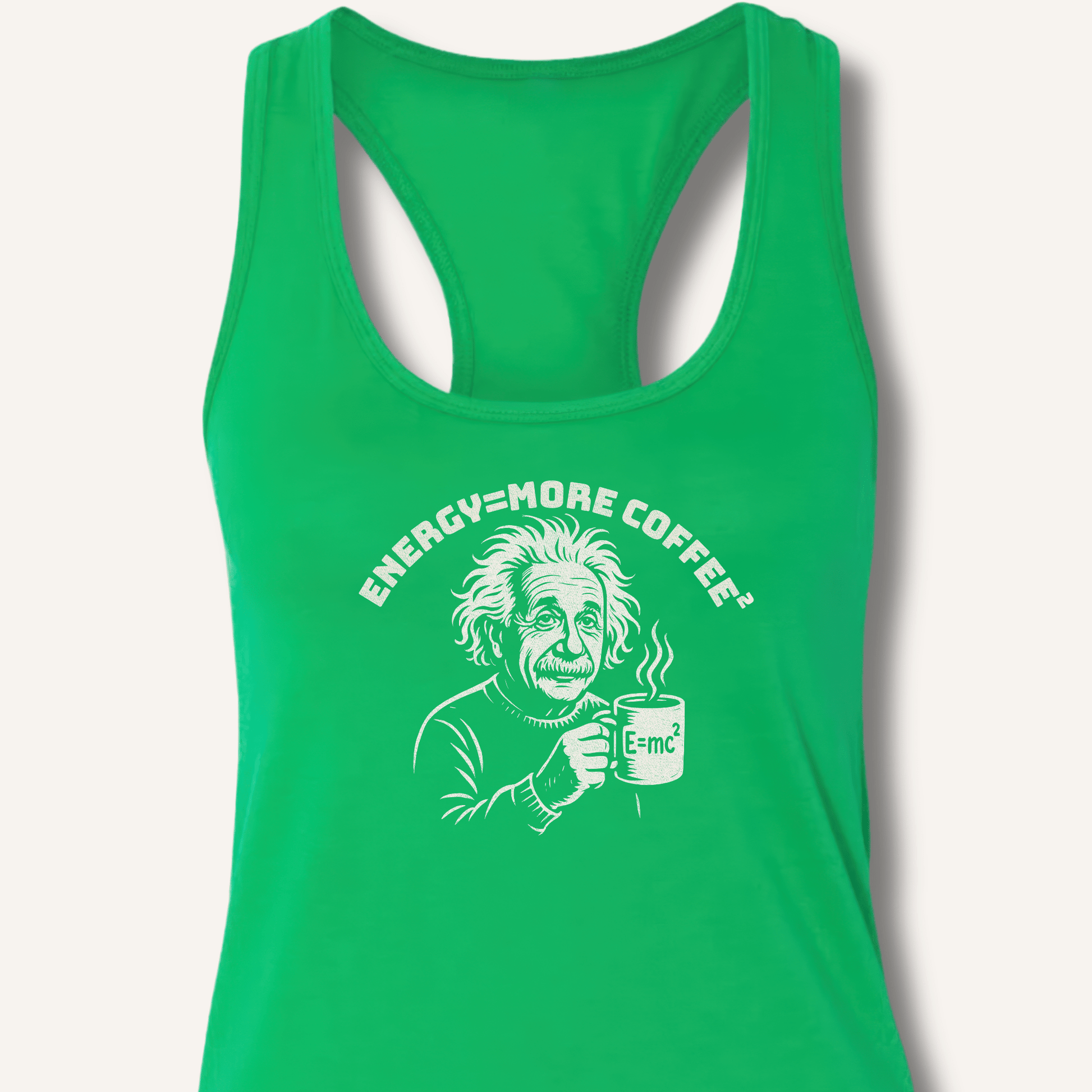 Energy = More Coffee² Racerback Tank - Sip & Shirt