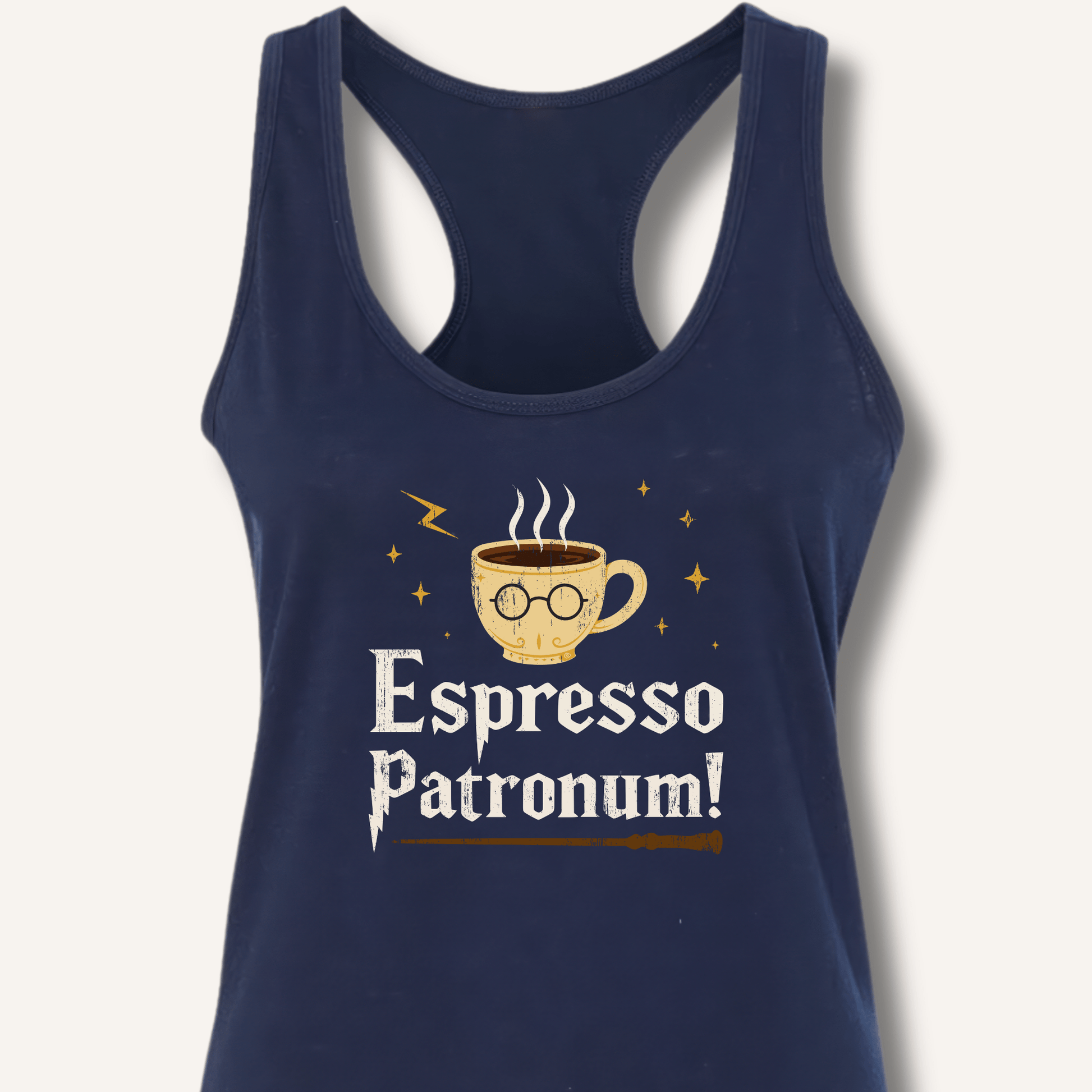 Espresso Patronum Racerback Tank - Sip & Shirt