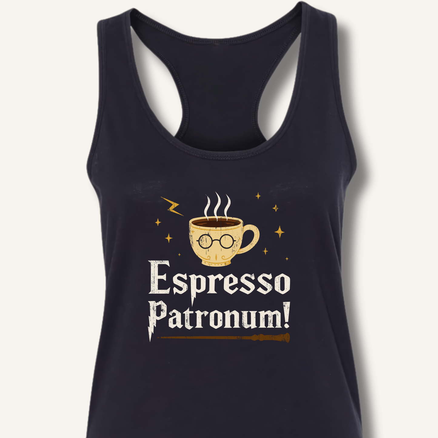 Espresso Patronum Racerback Tank - Sip & Shirt