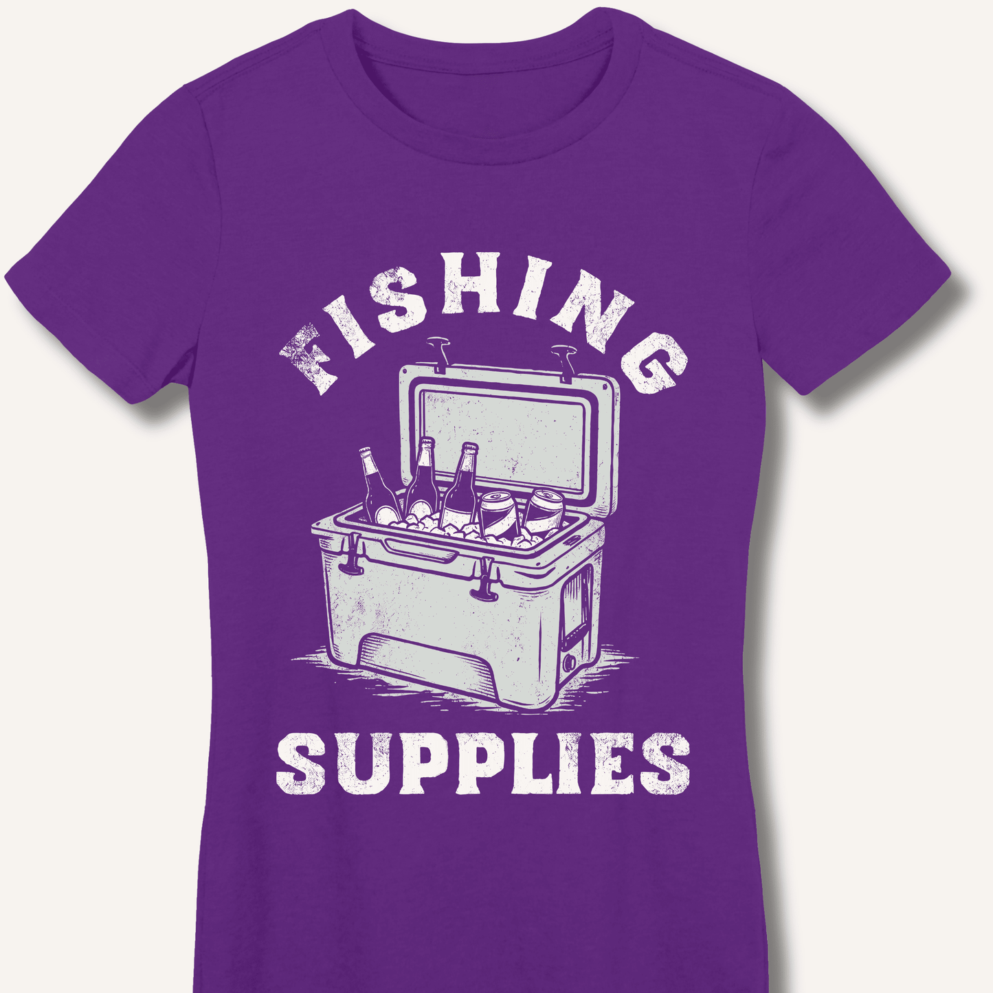 Fishing Supplies Fitted T-Shirt - Sip & Shirt