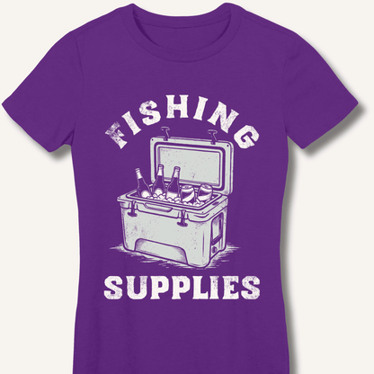 Fishing Supplies Fitted T-Shirt - Sip & Shirt