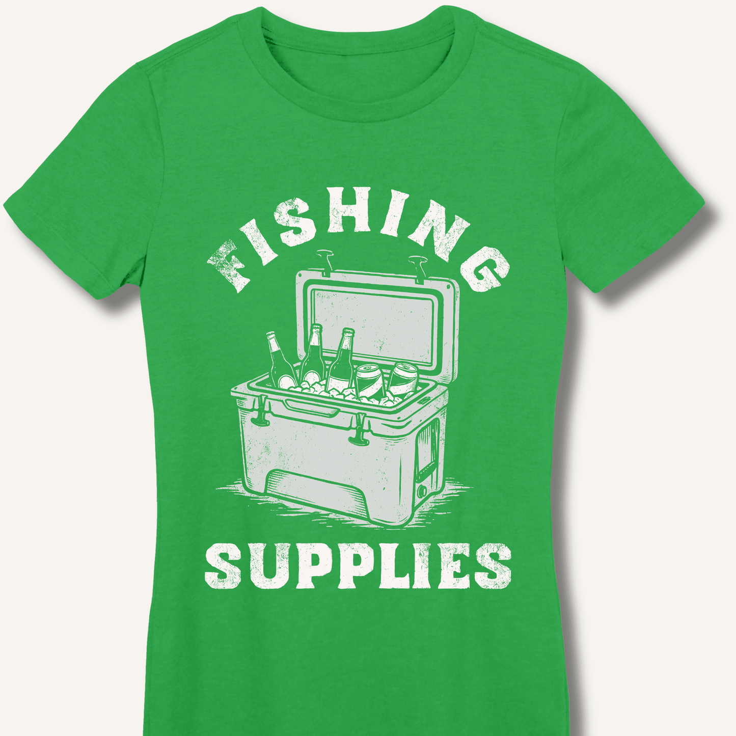 Fishing Supplies Fitted T-Shirt - Sip & Shirt