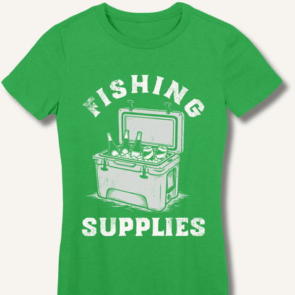Fishing Supplies Fitted T-Shirt - Sip & Shirt