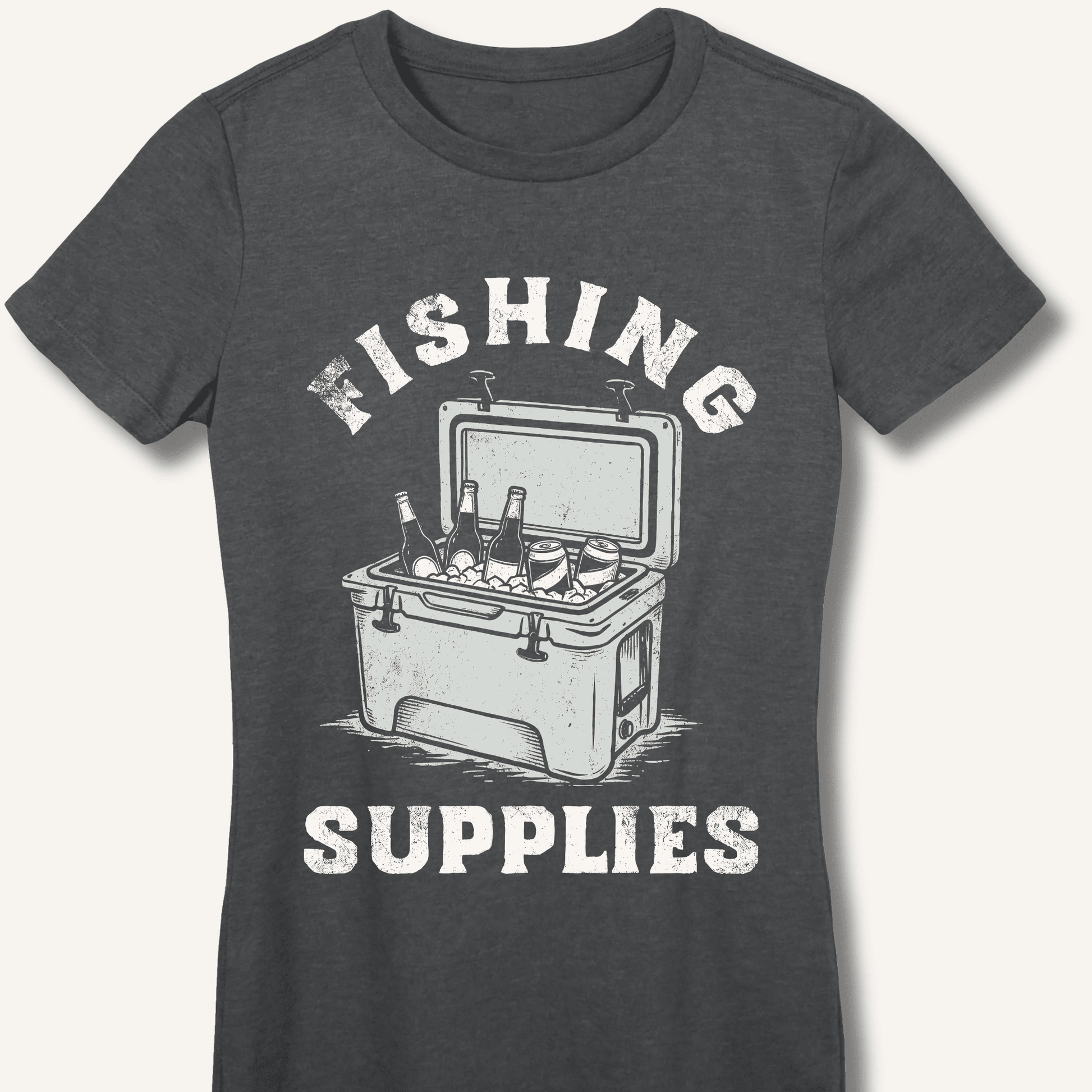 Fishing Supplies Fitted T-Shirt - Sip & Shirt