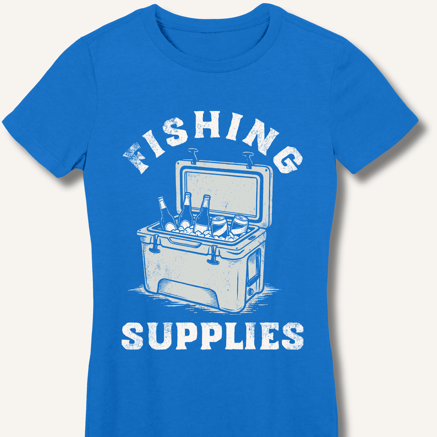 Fishing Supplies Fitted T-Shirt - Sip & Shirt