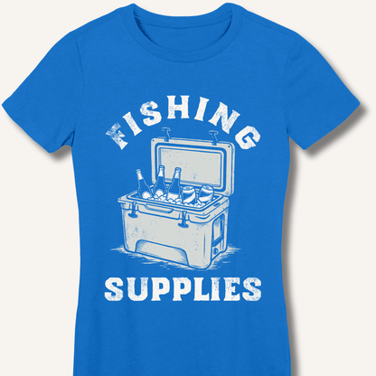 Fishing Supplies Fitted T-Shirt - Sip & Shirt