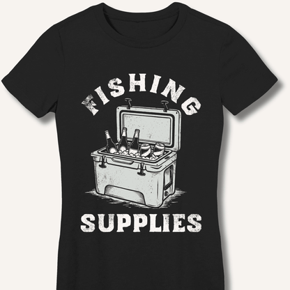 Fishing Supplies Fitted T-Shirt - Sip & Shirt