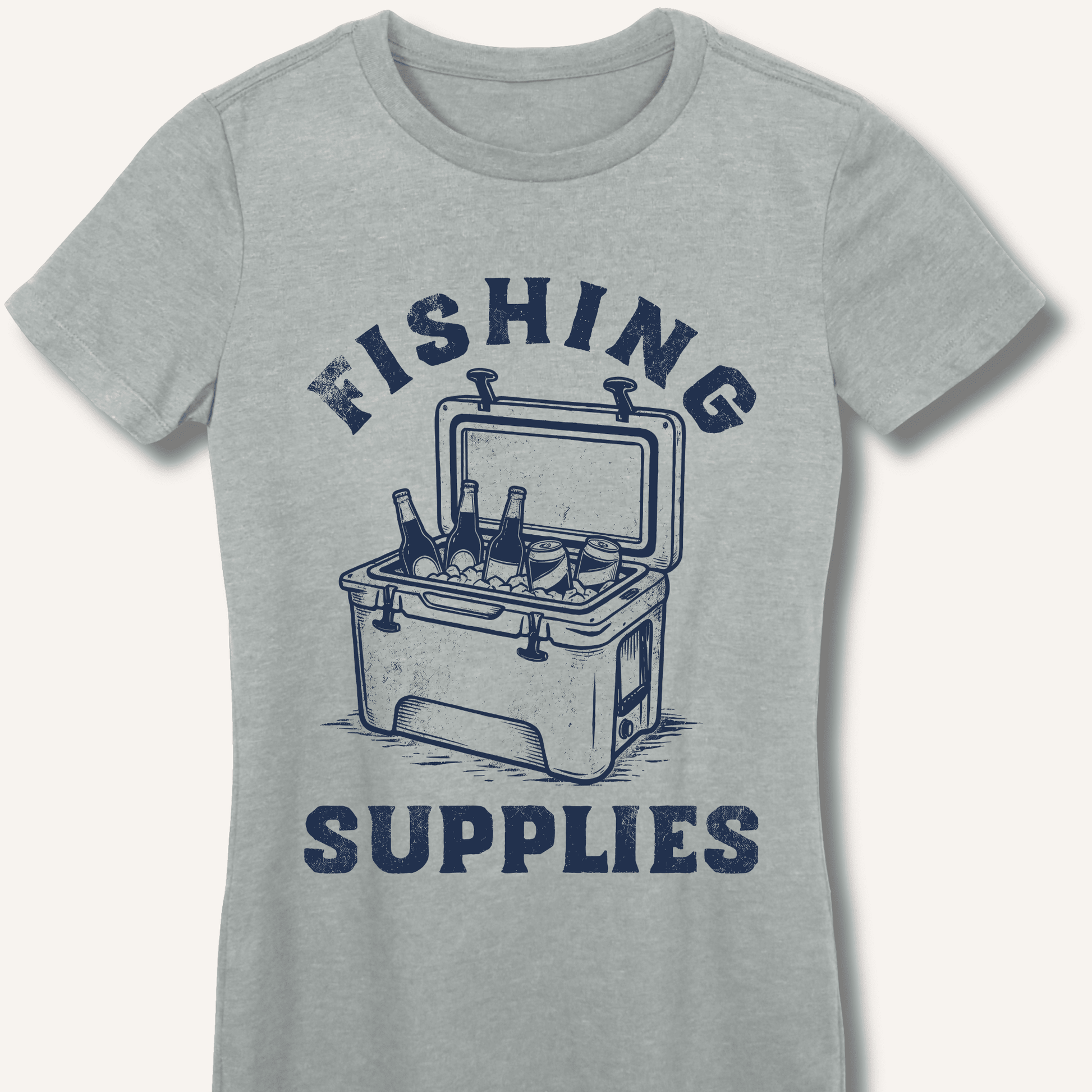 Fishing Supplies Fitted T-Shirt - Sip & Shirt