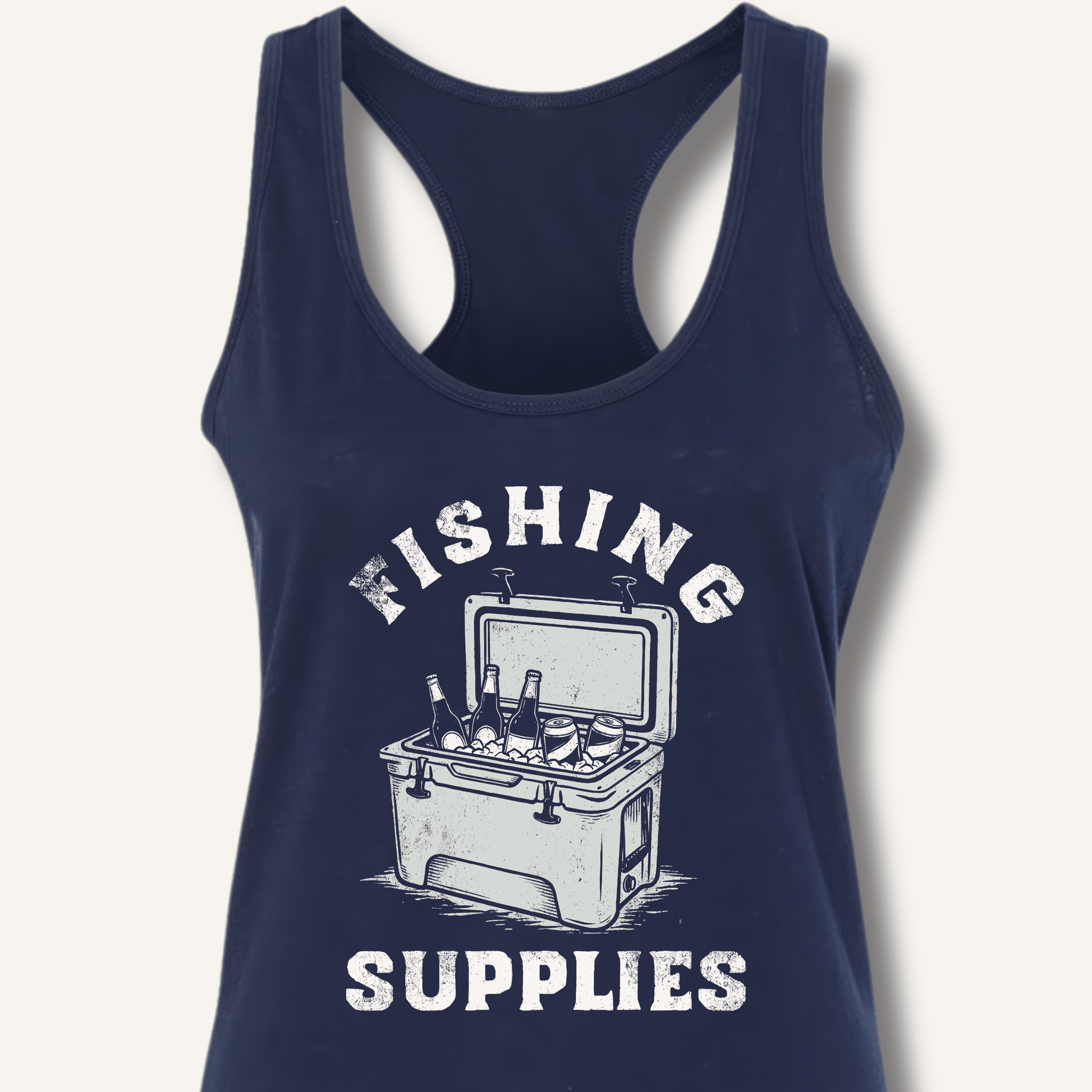 Fishing Supplies Racerback Tank - Sip & Shirt
