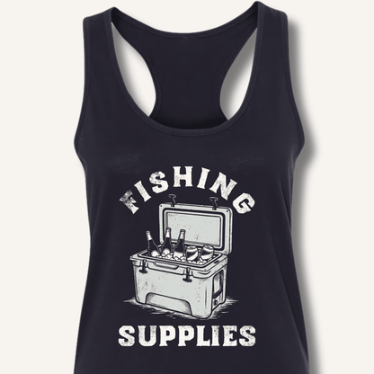 Fishing Supplies Racerback Tank - Sip & Shirt