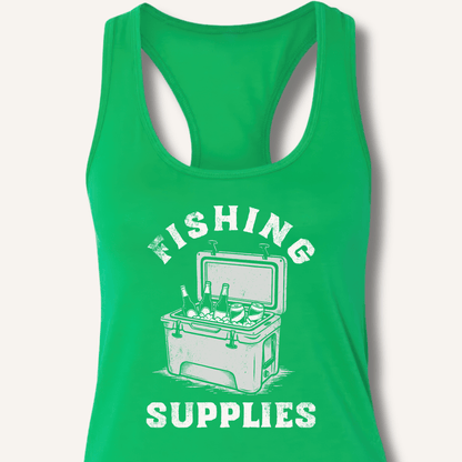 Fishing Supplies Racerback Tank - Sip & Shirt
