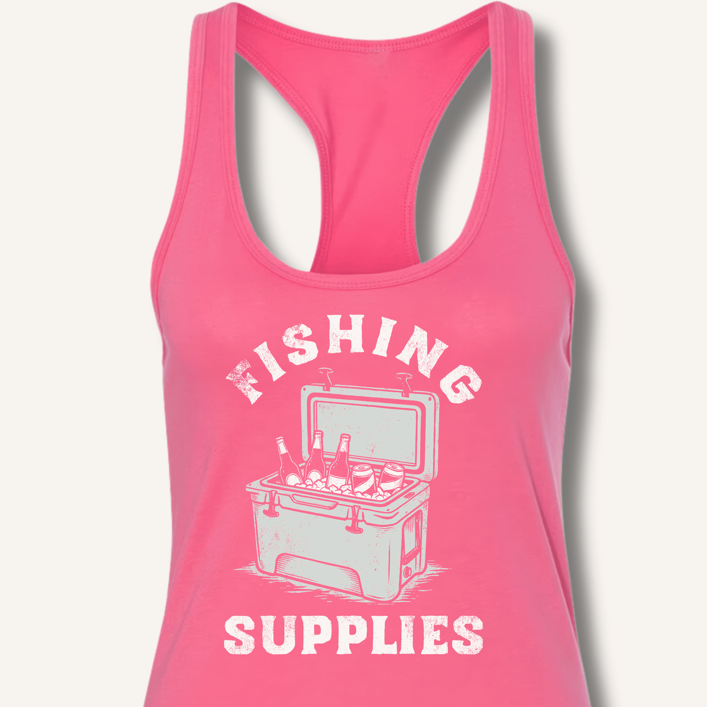 Fishing Supplies Racerback Tank - Sip & Shirt