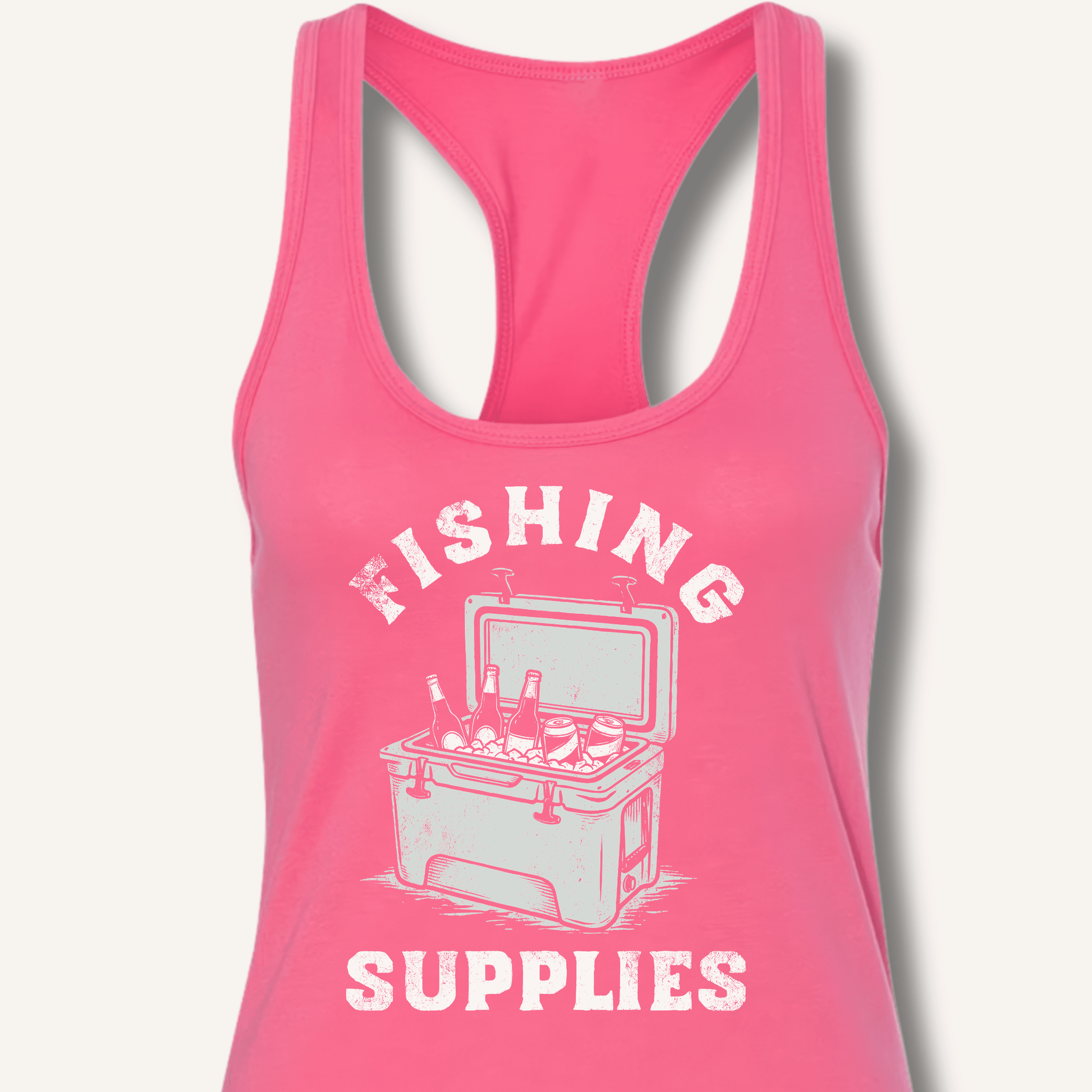 Fishing Supplies Racerback Tank - Sip & Shirt