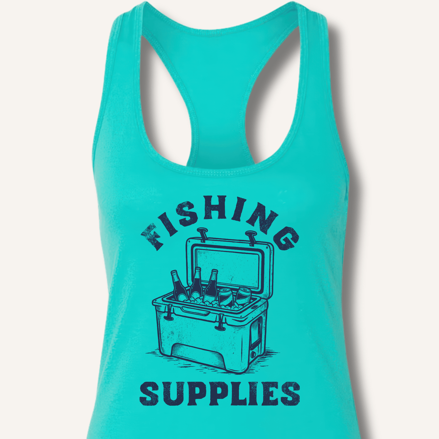 Fishing Supplies Racerback Tank - Sip & Shirt