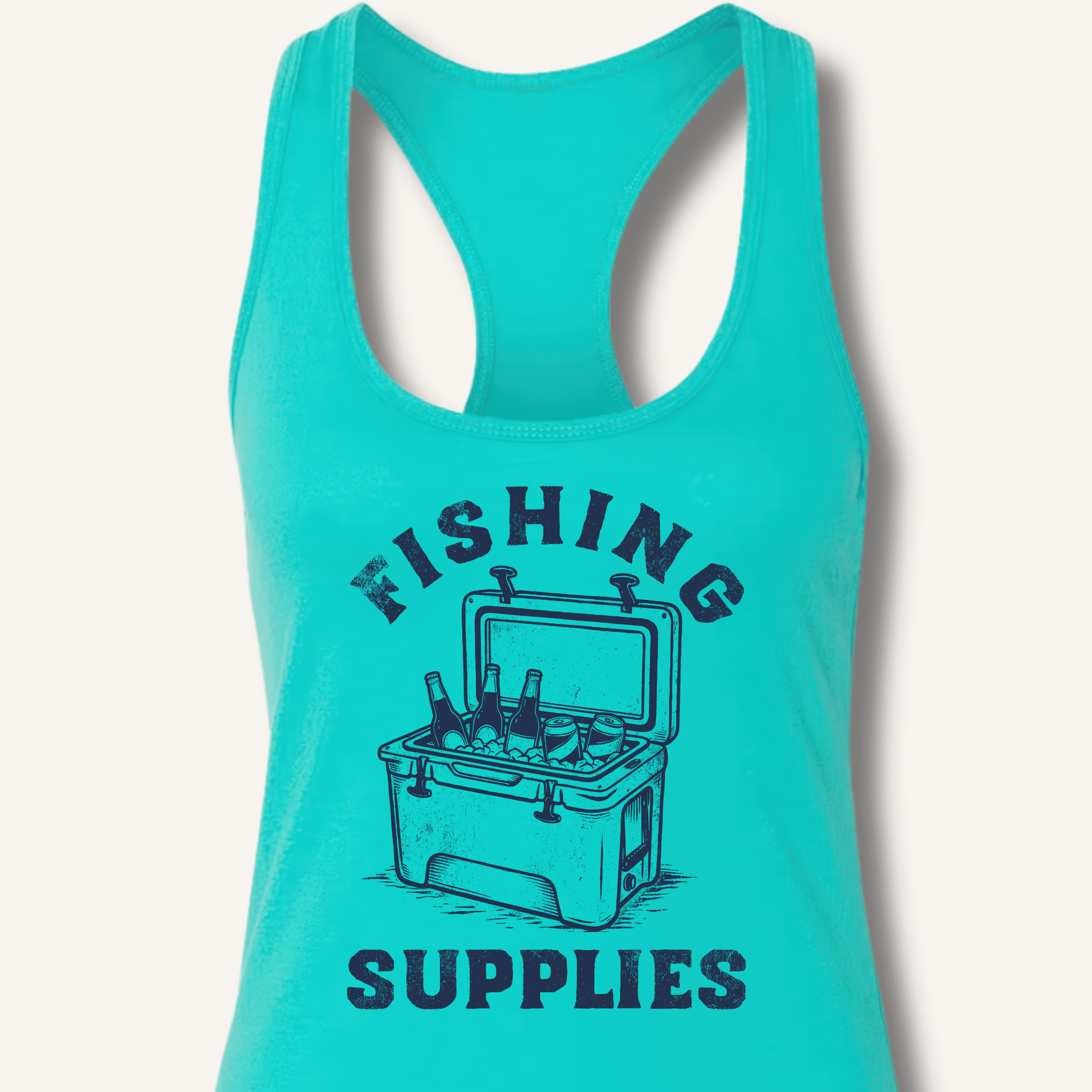 Fishing Supplies Racerback Tank - Sip & Shirt