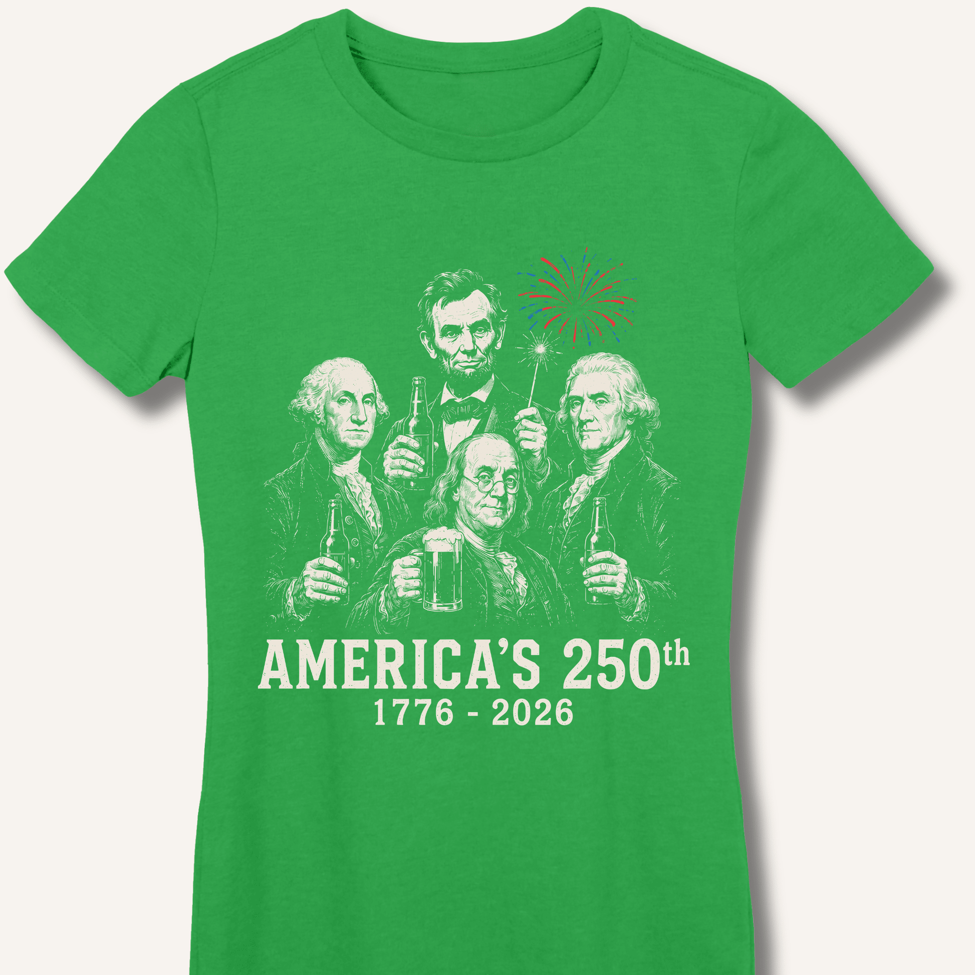 Founding Fathers 250th Beer Fitted T-Shirt - Sip & Shirt