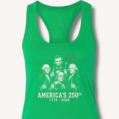 Founding Fathers 250th Beer Racerback Tank - Sip & Shirt