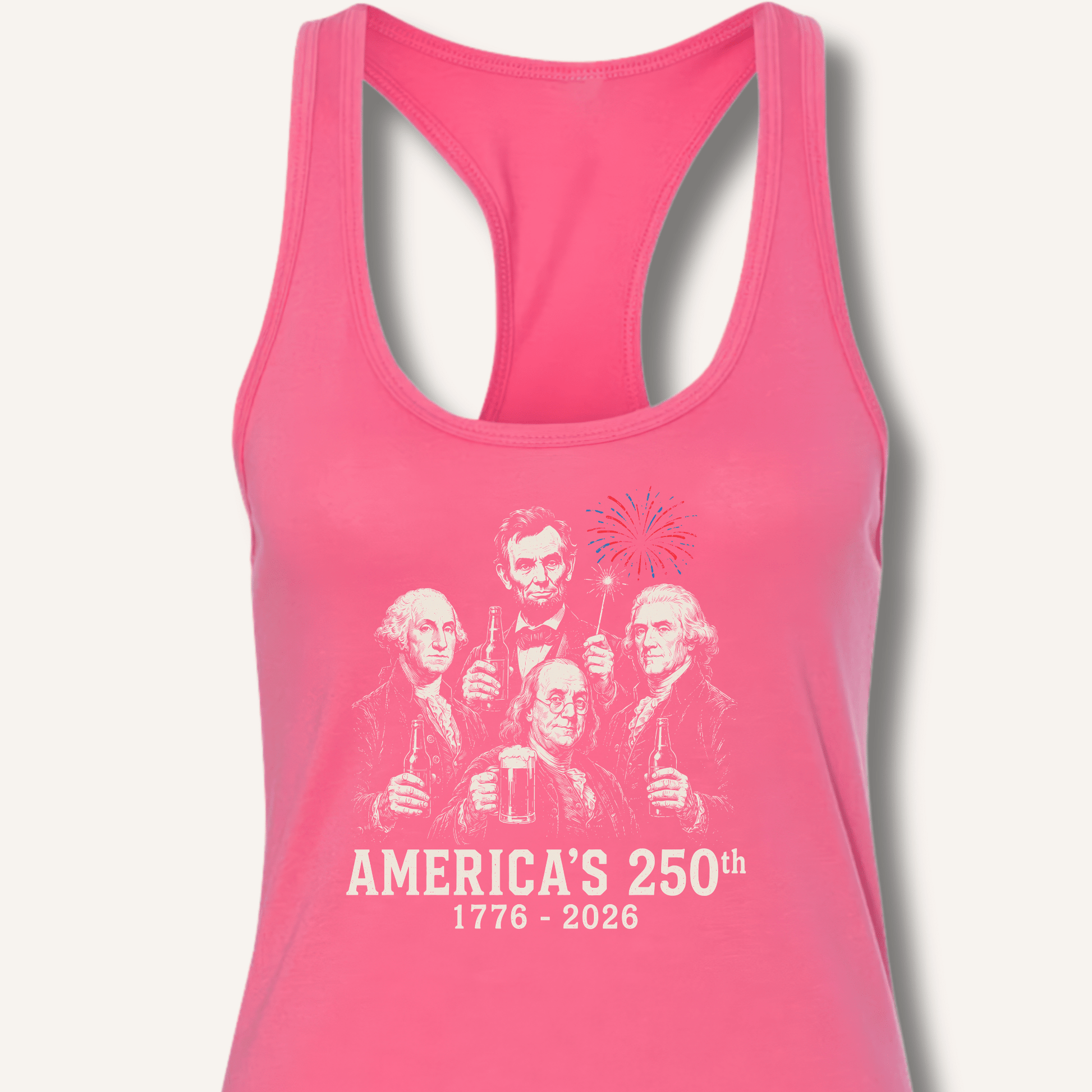Founding Fathers 250th Beer Racerback Tank - Sip & Shirt